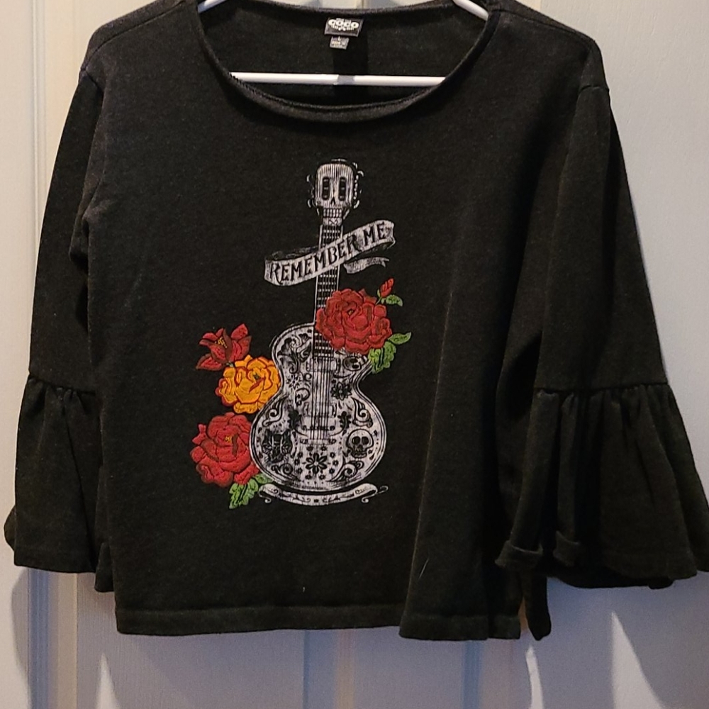 Charcoal gray Coco fleece top by Disney